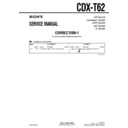 Sony CDX-T62 (serv.man3) Service Manual