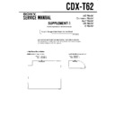 Sony CDX-T62 Service Manual