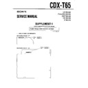 Sony CDX-T65 (serv.man2) Service Manual
