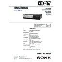 Sony CDX-T67 Service Manual