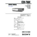 Sony CDX-T68X Service Manual