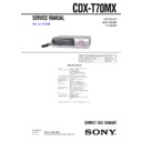 Sony CDX-T70MX (serv.man2) Service Manual