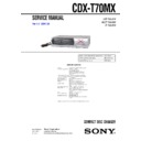 Sony CDX-T70MX Service Manual