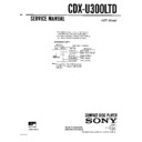 Sony CDX-U300LTD Service Manual