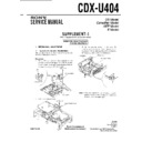 Sony CDX-U404 Service Manual
