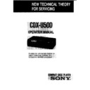 Sony CDX-U500 (serv.man2) Service Manual