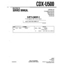 Sony CDX-U500 (serv.man4) Service Manual