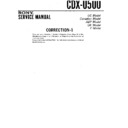 Sony CDX-U500 (serv.man5) Service Manual