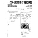Sony CDX-U8000RDS, CDX-U8001RDS (serv.man3) Service Manual