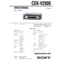 Sony CDX-V2800 Service Manual