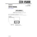 Sony CDX-V5800 (serv.man2) Service Manual