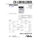 Sony CX-LDB10, CX-LDB20, XR-DB10, XR-DB20 Service Manual