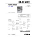 Sony CX-LEM333, XR-EM333 Service Manual