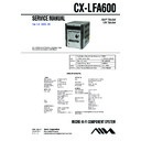 Sony CX-LFA600, XR-FA600 Service Manual