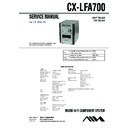 Sony CX-LFA700, XR-FA700 Service Manual