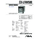 Sony CX-LFAV500, XR-FAV500 Service Manual