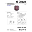 Sony CXS-F550GF Service Manual