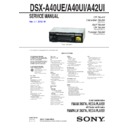 Sony DSX-A40UE, DSX-A40UI, DSX-A42UI Service Manual