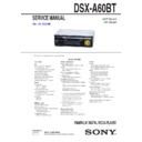Sony DSX-A60BT Service Manual