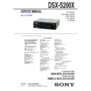 Sony DSX-S200X Service Manual