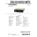 Sony DSX-S210X, DSX-S310BTX Service Manual