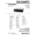 Sony DSX-S300BTX Service Manual