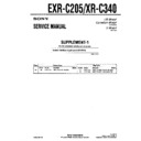 Sony EXR-C205, XR-C340 (serv.man2) Service Manual