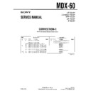 Sony MDX-60 (serv.man3) Service Manual