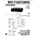 mdx-c150, mdx-c150rds service manual