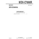 Sony MDX-C7890R (serv.man2) Service Manual
