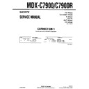 Sony MDX-C7900, MDX-C7900R (serv.man3) Service Manual
