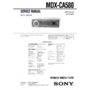 mdx-ca580 service manual