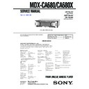 mdx-ca680, mdx-ca680x service manual