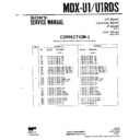 Sony MDX-U1, MDX-U1RDS (serv.man5) Service Manual
