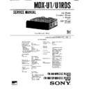 mdx-u1, mdx-u1rds service manual