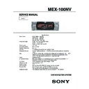 mex-100nv service manual