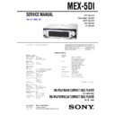 Sony MEX-5DI Service Manual