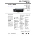 Sony MEX-BT2700, MEX-BT2707E, MEX-BT2750 Service Manual