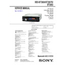Sony MEX-BT2800, MEX-BT2807E, MEX-BT2850 Service Manual