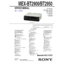 Sony MEX-BT2900, MEX-BT2950 Service Manual