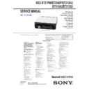 Sony MEX-BT3100P, MEX-BT3100U, MEX-BT3150U, MEX-BT3153U, MEX-BT31PW Service Manual