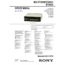 Sony MEX-BT3900U, MEX-BT3950U, MEX-BT39UW Service Manual