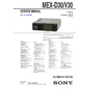 mex-d30, mex-v30 service manual