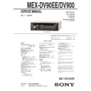 Sony MEX-DV900, MEX-DV90EE Service Manual
