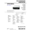 Sony MEX-N4000BE, MEX-N4000BT, MEX-N4050BT, MEX-N4070BT Service Manual