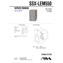 Sony SSX-LEM550, XR-EM550 Service Manual