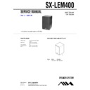 Sony SX-LEM400, XR-EM400 Service Manual