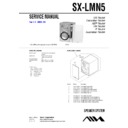 Sony SX-LMN5, XR-MN5 Service Manual