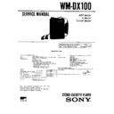 wm-dx100 service manual