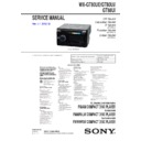 Sony WX-GT80UE Service Manual
